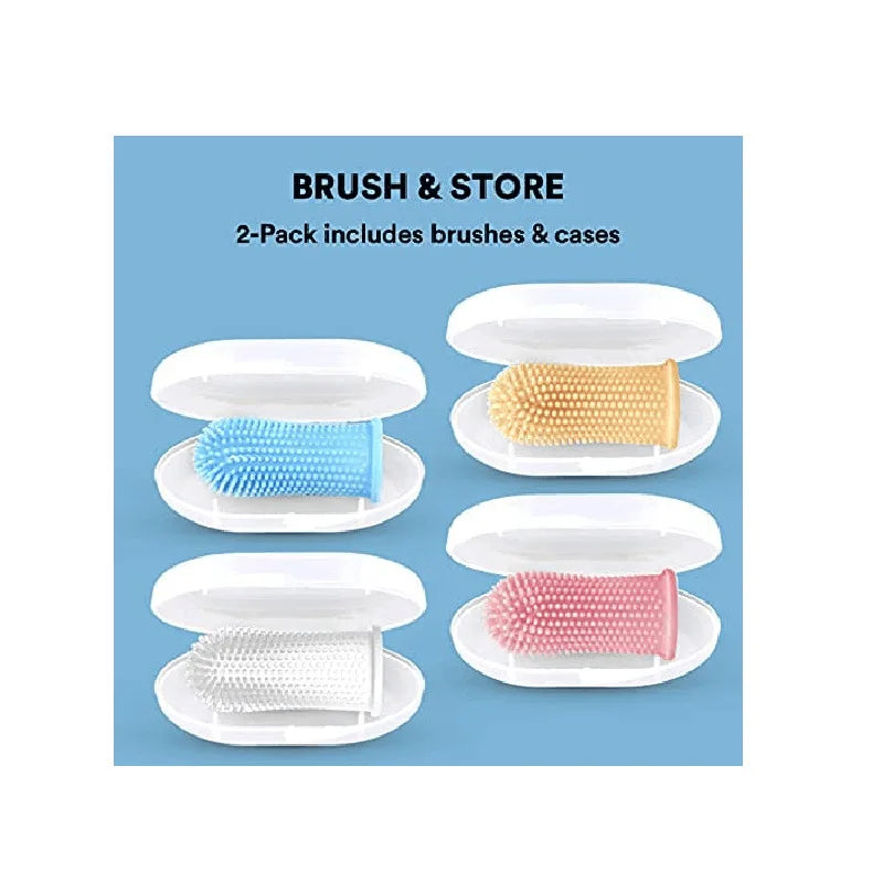 Non - Toxic Silicone Dog Finger Toothbrush