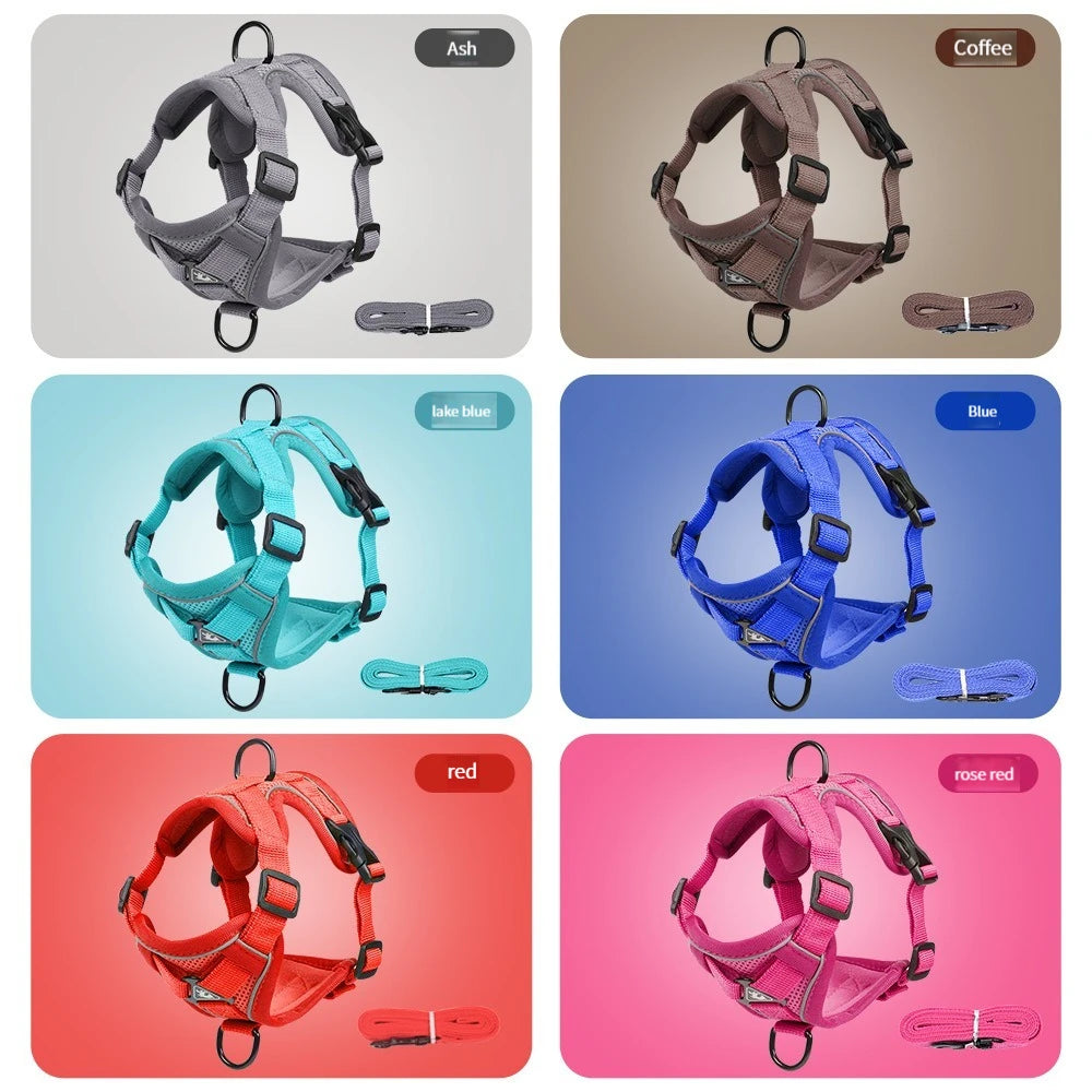 Chest Harness with Lead for Dogs and Cats