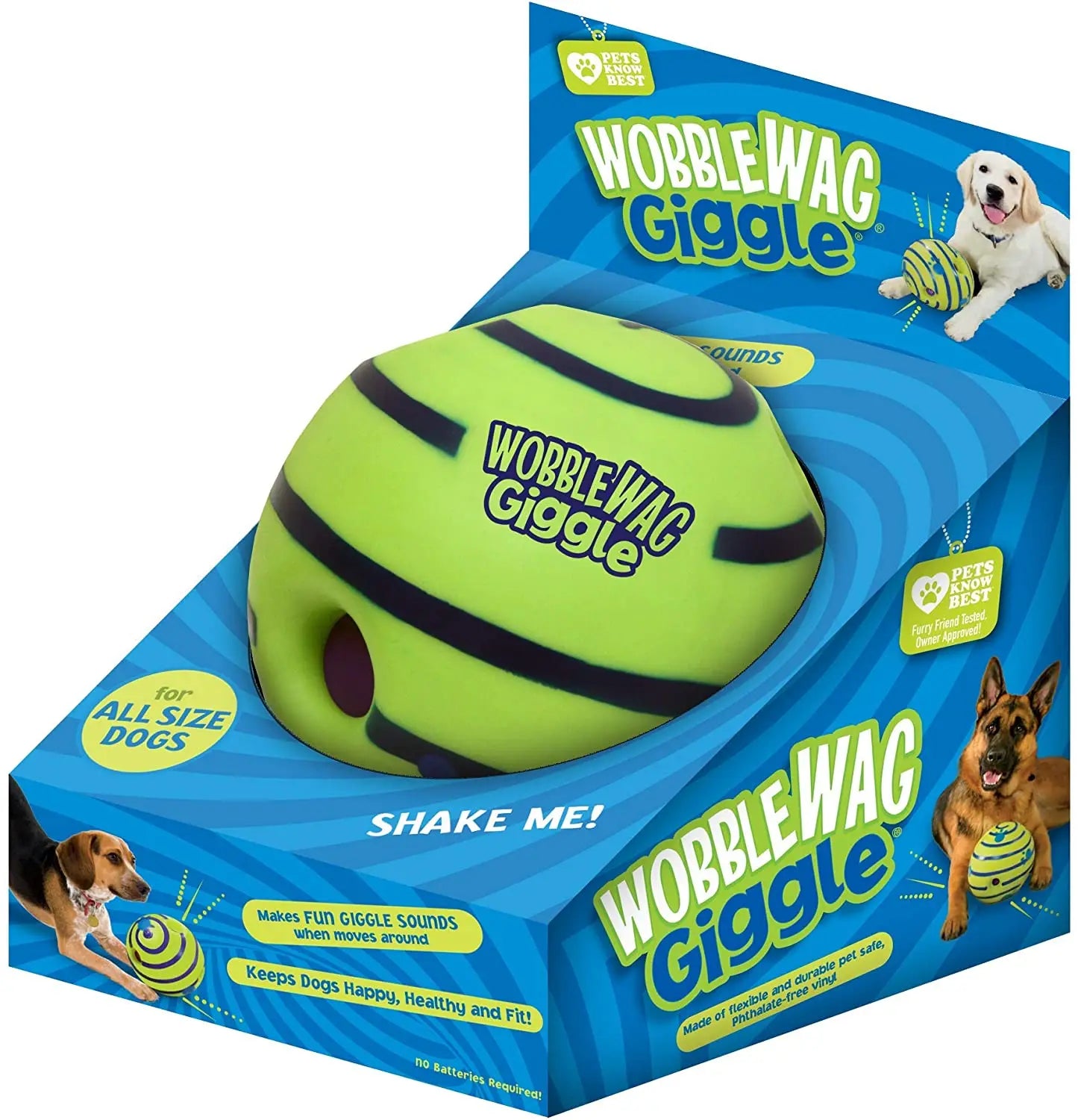 Wobble Wag Giggle Glow Ball Interactive Dog Toy
