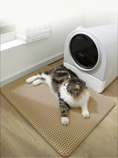 Double Layer Litter Mat for Cats - Non Slip and Waterproof