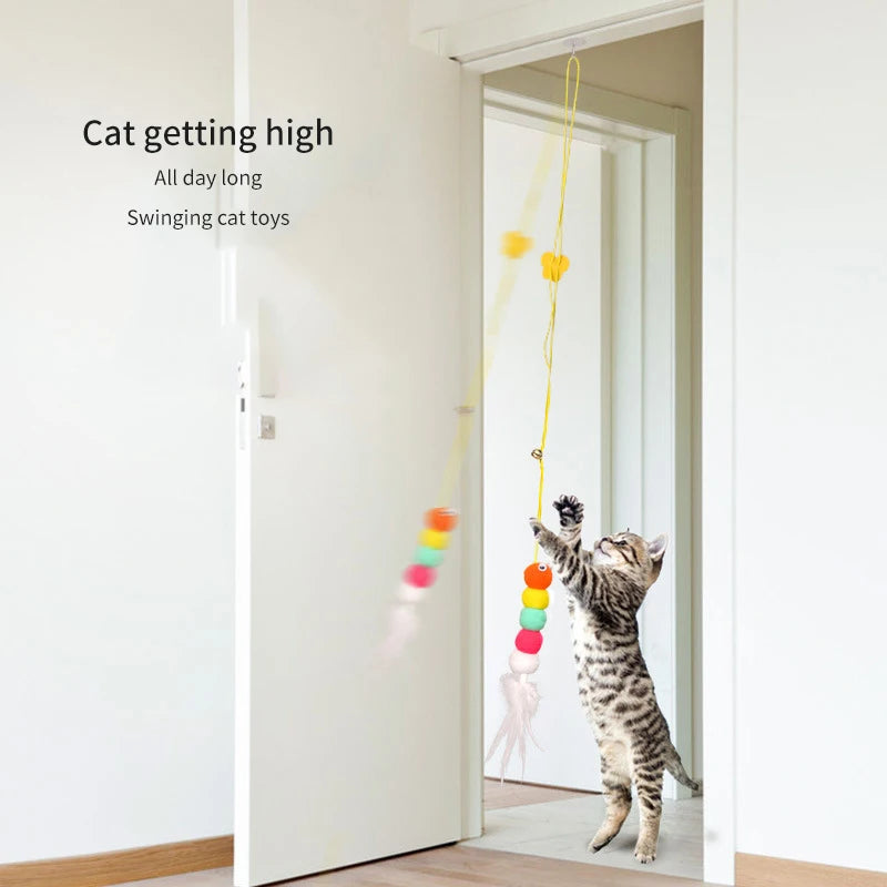 Cat's Swinging Hang Door Toy