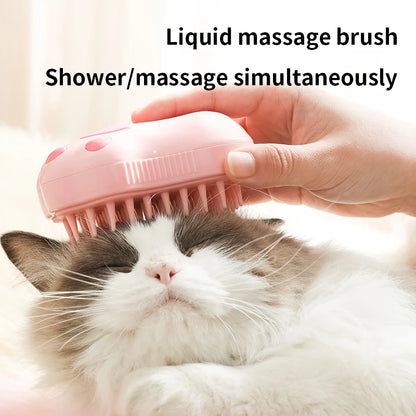 3 in 1 Pet Electric Steam Grooming Brush