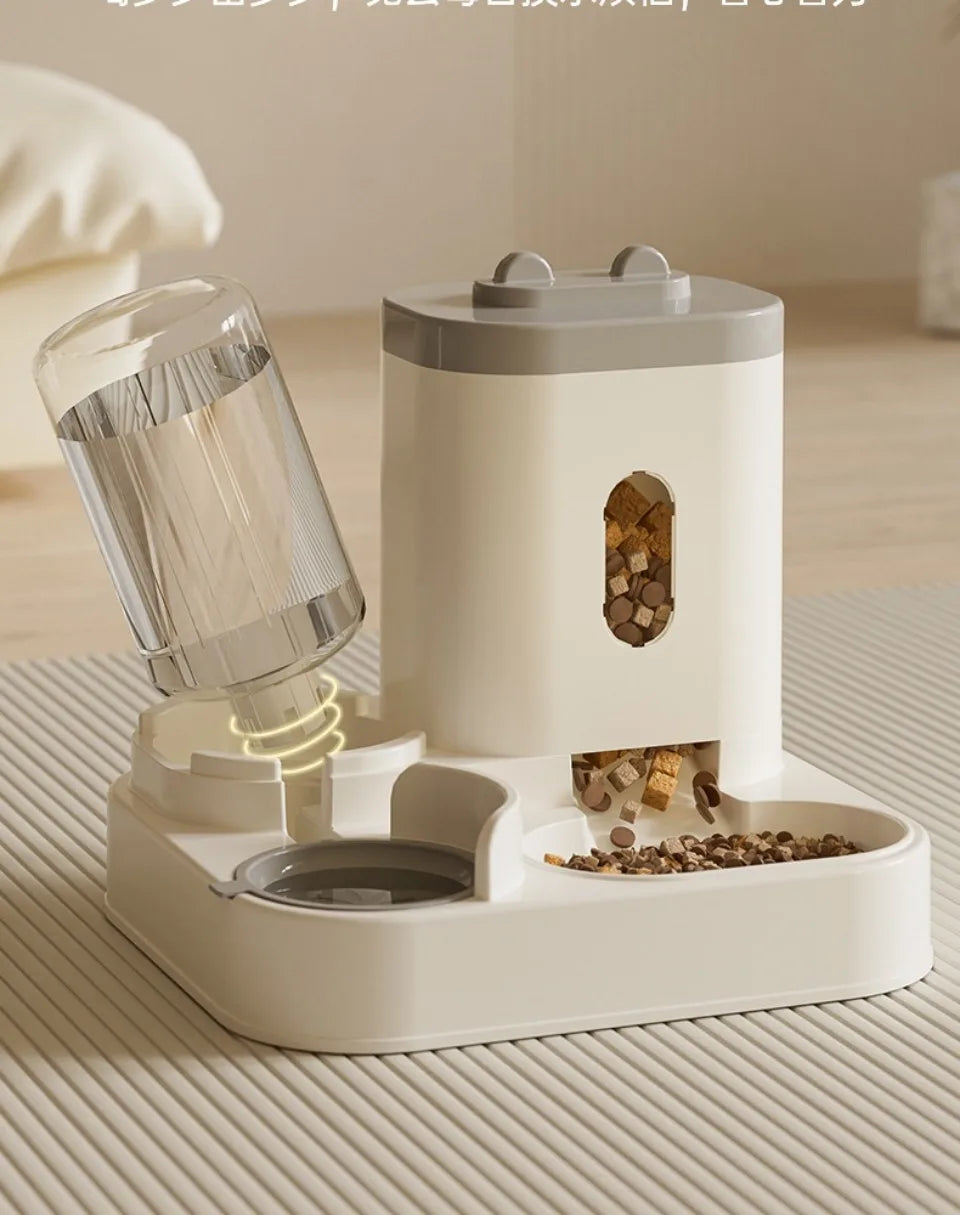 Automatic Cat Food and Water Dispenser