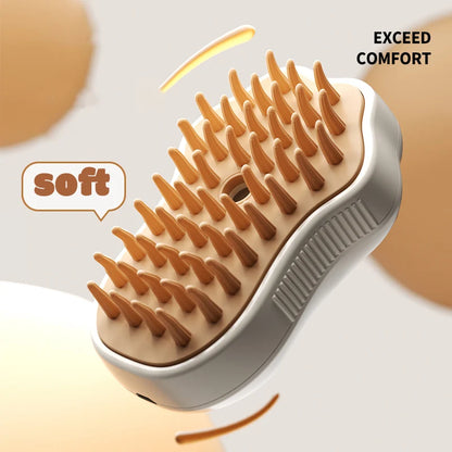 3 in 1 Pet Electric Steam Grooming Brush