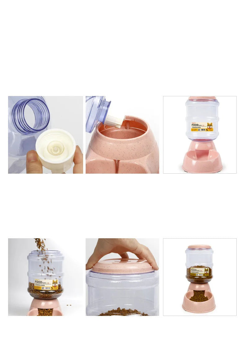 Automatic Feeder and Water Bottle for Dogs and Cats