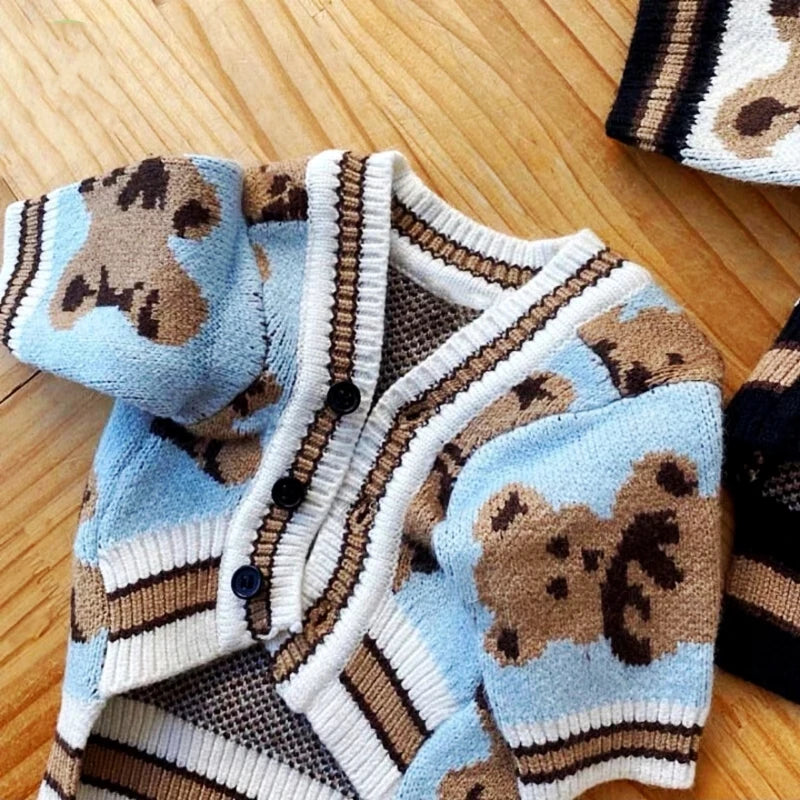 Striped Cardigan Sweater for Dogs