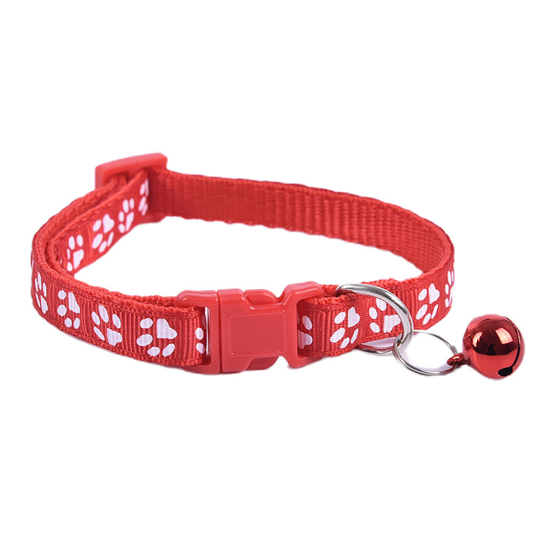 12 Pack Adjustable Cat & Small Dog Collars with Bells – Colorful, Reflective, and Printed Designs for Pets