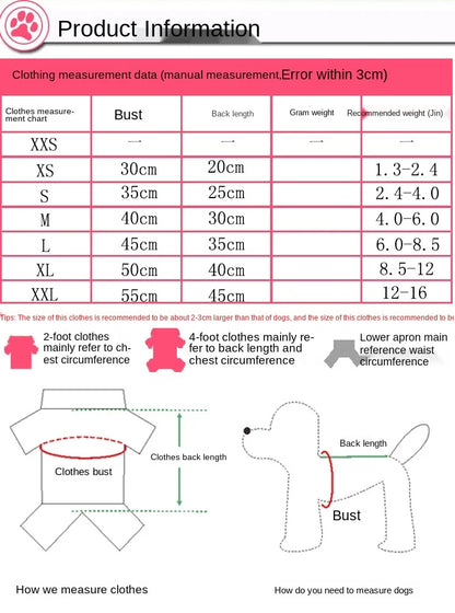 Striped Suspender Mesh Dress for Dogs