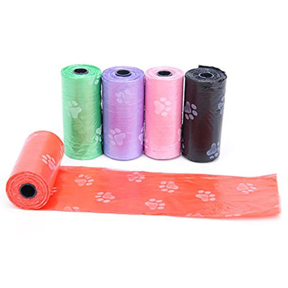 10 Paw Print Poop Bag Rolls  – Biodegradable & Leak-Proof Dog Waste Bags