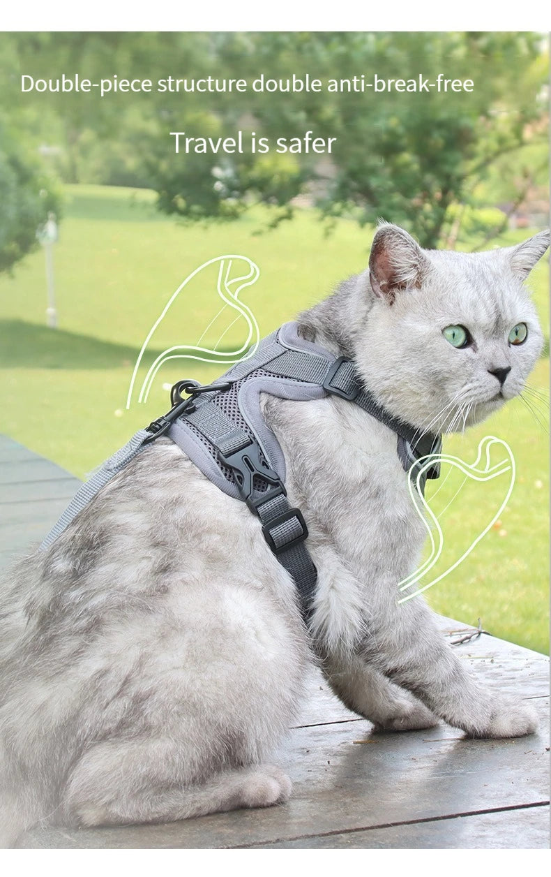 Chest Harness with Lead for Dogs and Cats