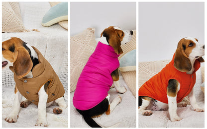 Winter Dog Vest with Plush Inner Lining