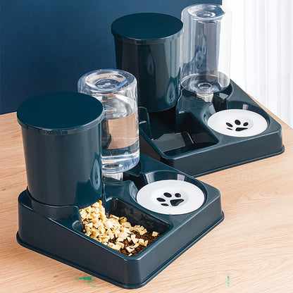 Automatic Cat Feeder and Water Dispenser Set