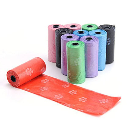 10 Paw Print Poop Bag Rolls  – Biodegradable & Leak-Proof Dog Waste Bags