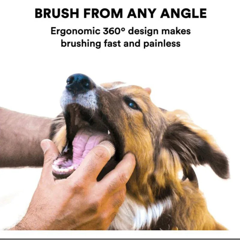 Non - Toxic Silicone Dog Finger Toothbrush