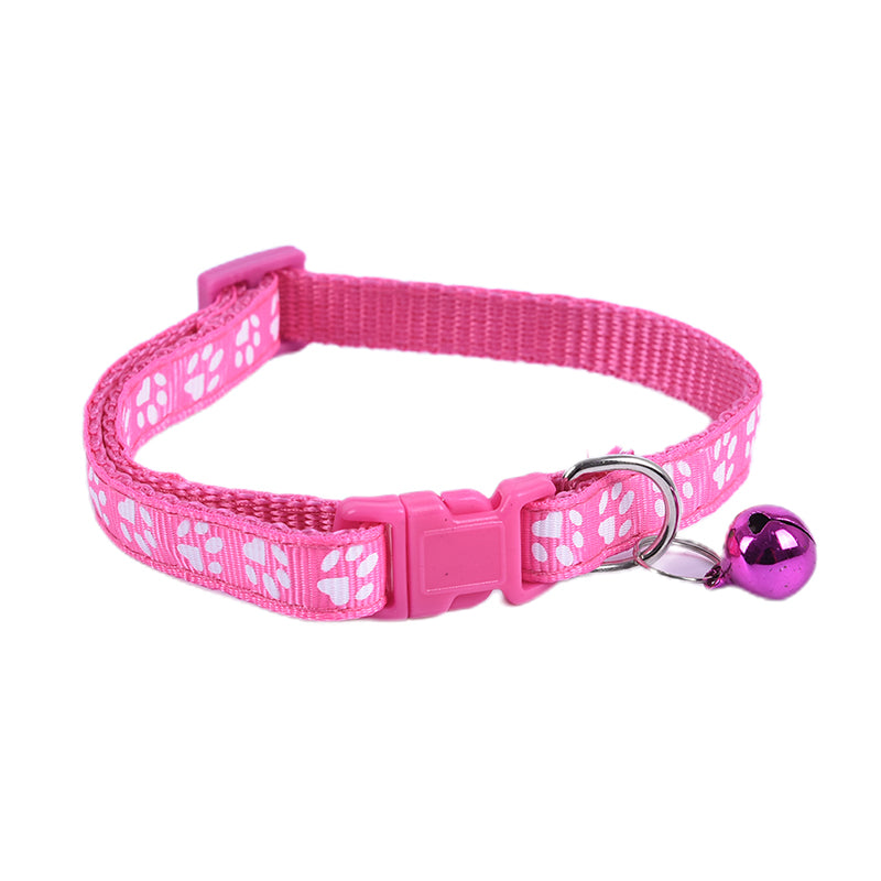 12 Pack Adjustable Cat & Small Dog Collars with Bells – Colorful, Reflective, and Printed Designs for Pets