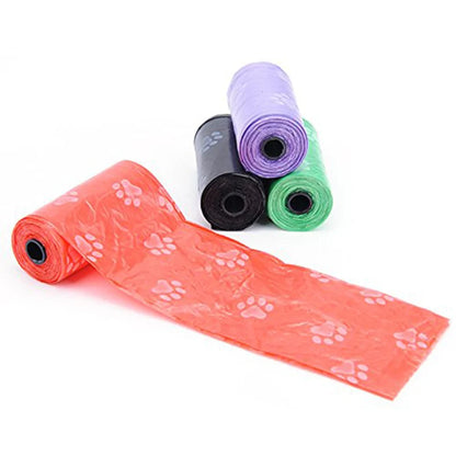 10 Paw Print Poop Bag Rolls  – Biodegradable & Leak-Proof Dog Waste Bags