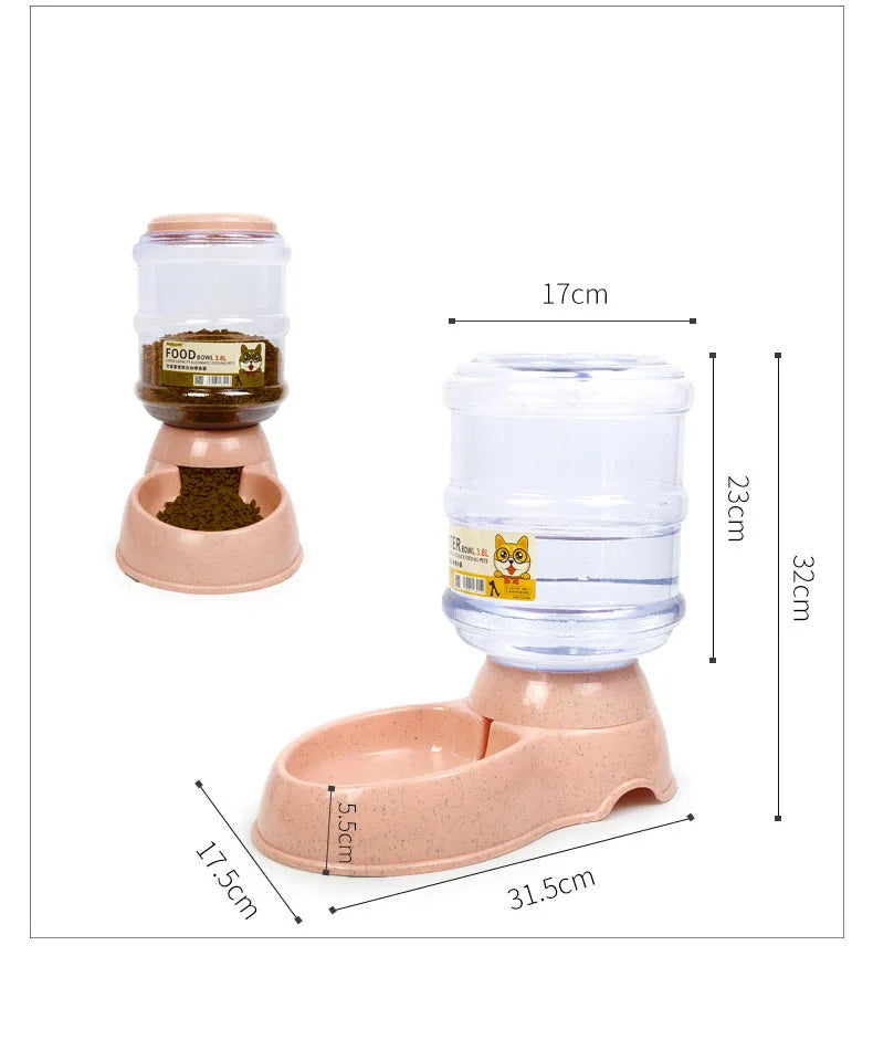 Automatic Feeder and Water Bottle for Dogs and Cats