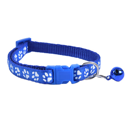 12 Pack Adjustable Cat & Small Dog Collars with Bells – Colorful, Reflective, and Printed Designs for Pets