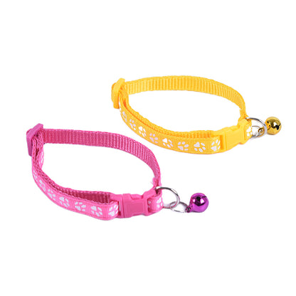 12 Pack Adjustable Cat & Small Dog Collars with Bells – Colorful, Reflective, and Printed Designs for Pets