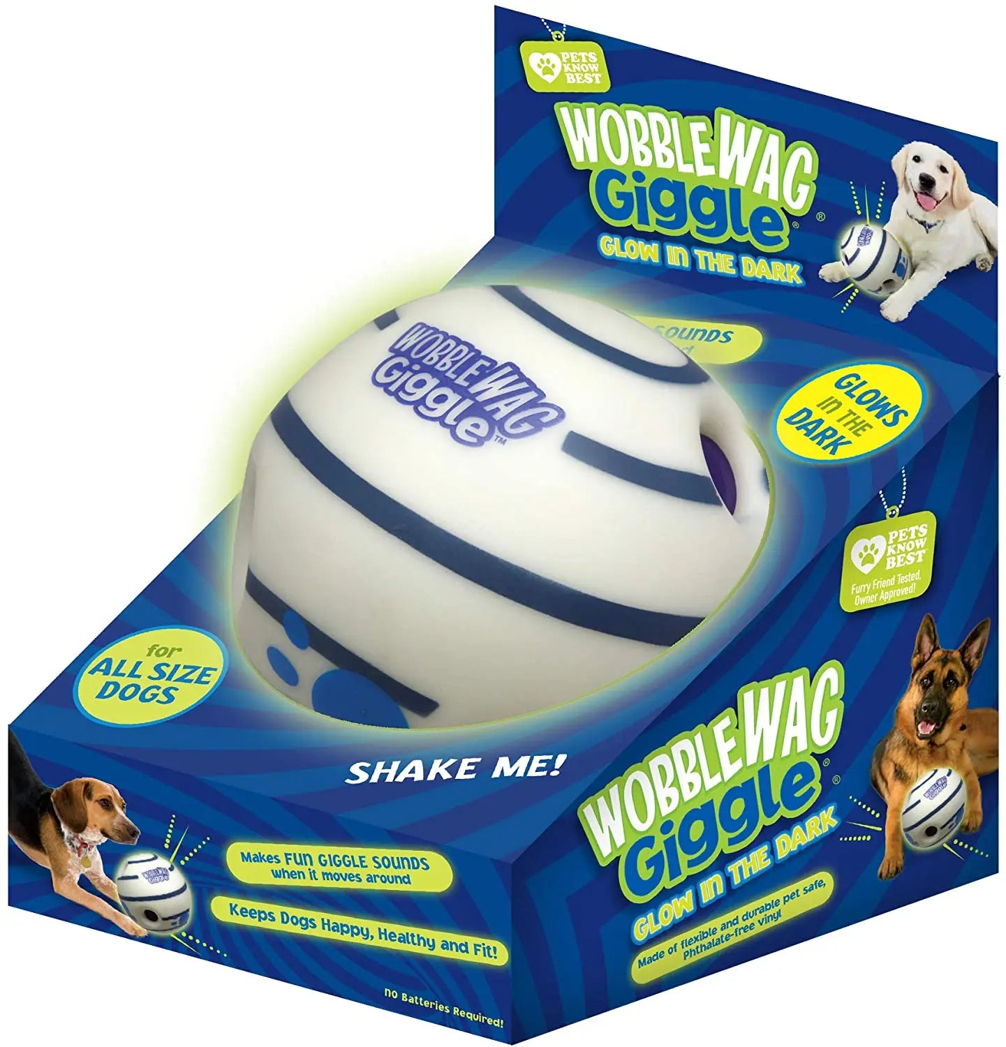 Wobble Wag Giggle Glow Ball Interactive Dog Toy