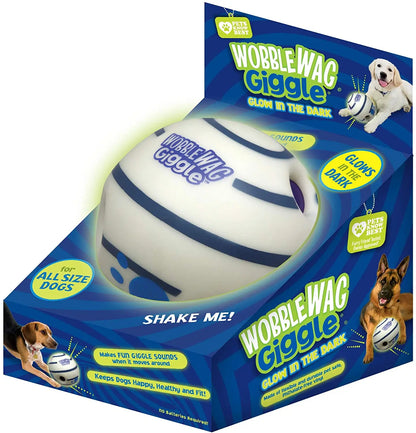 Wobble Wag Giggle Glow Ball Interactive Dog Toy