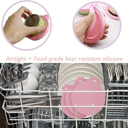 3-Piece BPA-Free Silicone Pet Food Can Lids & Opener Spoon Set – Universal Fit