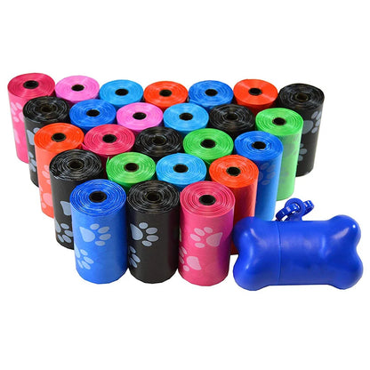 10 Paw Print Poop Bag Rolls  – Biodegradable & Leak-Proof Dog Waste Bags